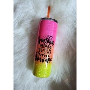Glittered tumbler